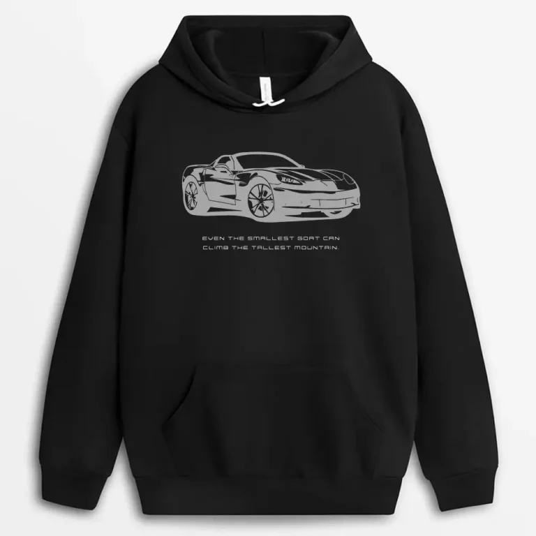 Even The Smallest Goat Can Climb The Tallest Mountain Redxeeg Hoodie - Black