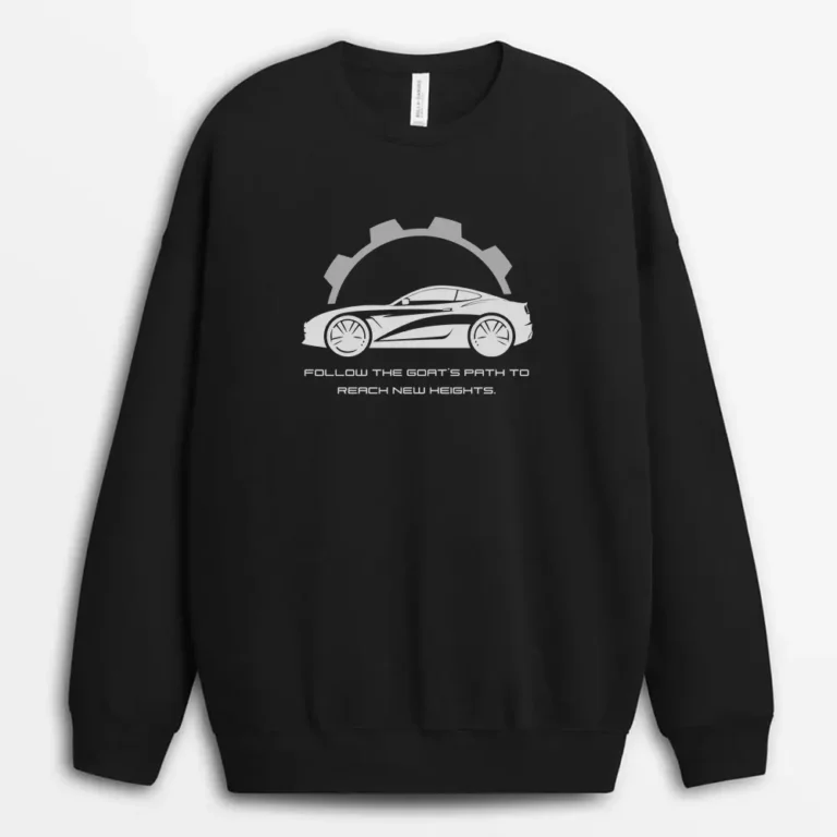 Follow The Goat's Path To Reach New Heights Redxeeg Sweatshirt - Black