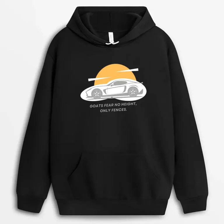 Goats Fear No Height Only Fences Redxeeg Hoodie - Black