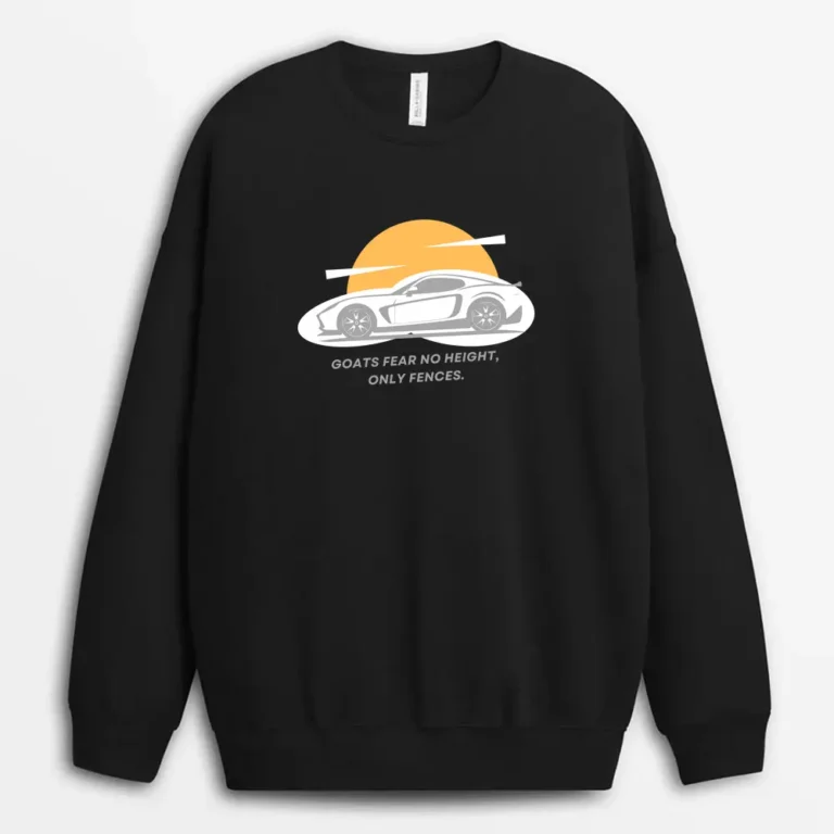 Goats Fear No Height Only Fences Redxeeg Sweatshirt - Black